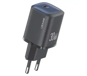 USAMS CC251 černá / Síťová nabíječka / GaN / 30W / PD / 1x USB-C