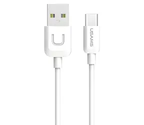 USAMS SJ099 U Turn bílá / Datový kabel / USB-C / 2A / 1 m