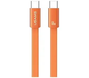 USAMS U96 kabel USB-C - USB-C oranžová / Datový kabel / 60W / 1,2 m