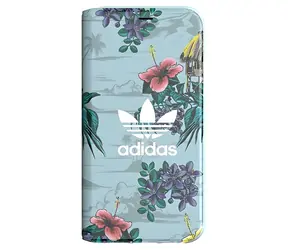 Adidas OR Booklet Case Floral šedá / Pouzdro typu kniha / Apple iPhone X, iPhone Xs