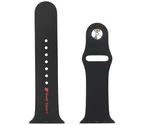 AUDI Sport Red Logo pro Apple Watch 44/45/46/49mm černá / Řemínek / silikonový