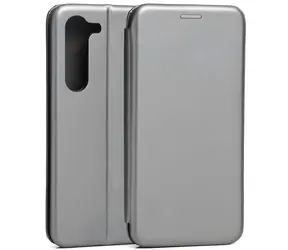 Beline Book Magnetic stříbrná / Peněženkové pouzdro / Samsung Galaxy S23 / Magnetické / Koženka