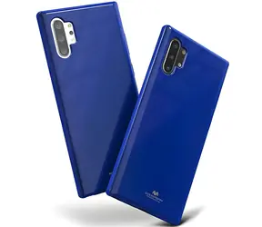 Mercury Jelly Case tmavě modrá / Kryt / Apple iPhone 13 Pro/13 / Zvýšené okraje displeje