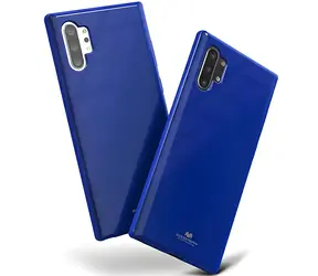 Mercury Jelly Case iPhone 14 Pro tmavě modrá / Kryt / Gelový / Zvýšené okraje displeje