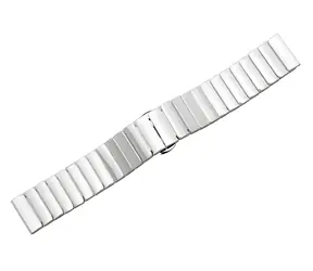 Beline pásek 20mm bílá / Řemínek pro chytré hodinky / šířka 20 mm / nerezová ocel