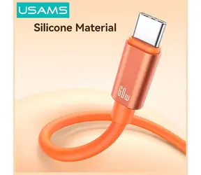 USAMS U97 Tarnish / Kabel USB-C (M) - USB-C (M) / 30 cm / 60W / poutko na ruku