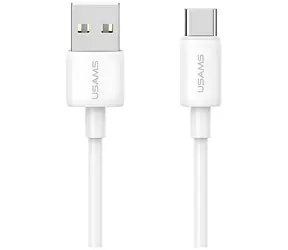 USAMS YD Series SJ708 bílá / Kabel / USB-A na USB-C / 18W 3A / 1 m