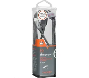 Ventev USB-A/USB-C nabíjecí a datový kabel 1,2 m stříbrná / Kabel / USB-A - USB-C / 1,2 m