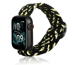Beline Textile černo-limetková / Řemínek / textilní / Apple Watch 38/40/41 mm