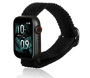 Beline Textile řemínek pro Apple Watch černá / Řemínek / Textilní / Nastavitelný / 38/40/41 mm