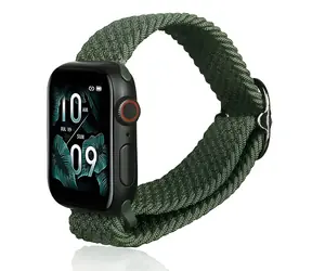 Beline Textilní řemínek pro Apple Watch 38/40/41 mm zelený / Řemínek / Textilní / 19-24 cm