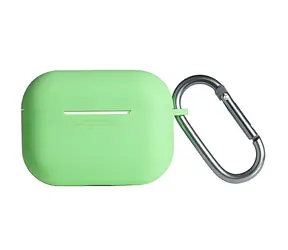 Beline Silicone Cover AirPods Pro 2 zelená / Pouzdro / Silikonové / S karabinou