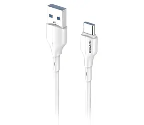 Beline Kabel USB-A - USB-C bílá / Kabel / 25 W / 1 m