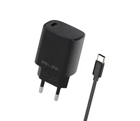 Beline BLNCB20C černá / Nabíječka / USB-C / 20W / PD 3.0 / s kabelem USB-C