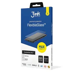 3mk FlexibleGlass Max Samsung Galaxy M54 černá / Hybridní sklo / 7H / 0,2 mm / celoplošné