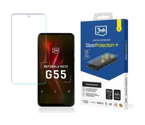 3mk SilverProtection+ pro Motorola Moto G55 5G / Ochranná fólie / Antimikrobiální / Mokrá instalace