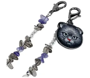 Nimmy Magnetic Fashion Kočička černá / Přívěsek na tašku / Magnetický / 38,5 cm
