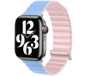 Beline Magnetic Pro růžovo-modrá / Pásek pro Apple Watch / 38/40/41mm / magnetický