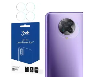3mk Lens Protection pro Xiaomi Poco F2 Pro / Ochranné sklo na kameru / Hybridní sklo / 4 ks