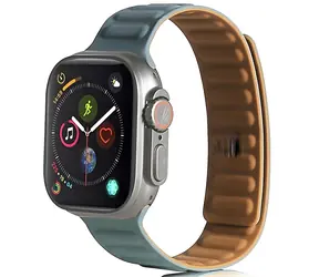 Beline Magnetic zelená / Pásek pro Apple Watch / 42/44/45/49mm / magnetický