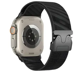 Beline Oblique černá / Řemínek pro Apple Watch / 42/44/45/49mm / nylonový