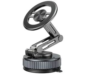 USAMS ZJ087 černá / Magnetický držák telefonu / univerzální / 360° otočný / auto, domov, kancelář
