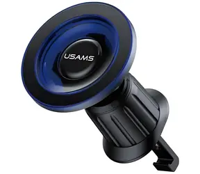 USAMS ZJ081 modrá / Držák do auta / Magnetický / Do větráku / 360° otočení