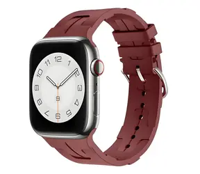 Beline Silicone Ultra bordová / Řemínek pro Apple Watch / 42/44/45/49 mm / silikonový