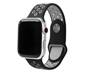 Beline Sport Silicone černo-šedý / Sportovní pásek pro Apple Watch / 38/40/41mm