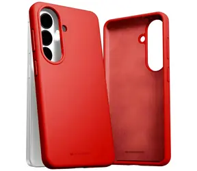 Mercury Silicone Samsung Galaxy S26 červená / Kryt na mobil / Silikon / Bezdrátové nabíjení