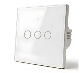 Chytrý dotykový vypínač světla 3kanálový / Vypínač / WiFi / Tuya / Časovač