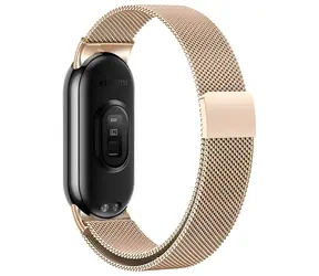 Beline Magnetic Mi Band 10/9/8 růžové zlato / Pásek / nerezová ocel / magnetický