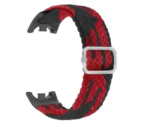 Beline Nylon Strap černo-červená / Řemínek / pro Xiaomi Smart Band 10, 9, 8