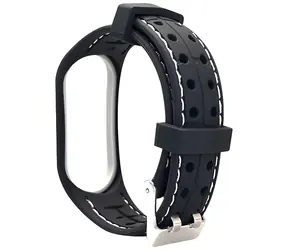 Beline Smart řemínek pro Xiaomi Mi Band 7 černo-bílý / Řemínek / silikon