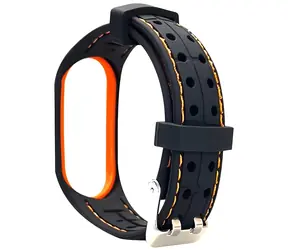 Beline Smart Strap černo-oranžová / Řemínek / silikonový / Xiaomi Smart Band 7