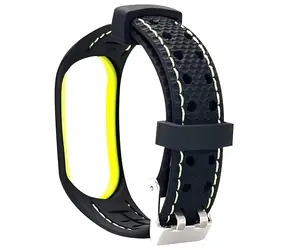 Beline Sport Strap pro Xiaomi Mi Band 7 černo-limetková / Náhradní silikonový řemínek