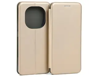 Beline Book Magnetic zlatá / Pouzdro / Xiaomi Redmi Note 14 Pro+ 5G / Magnetické zavírání