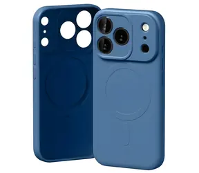 Mercury Semi-Silicone MagSafe kryt pro iPhone 17 Pro modrá / Kryt / MagSafe / Silikon