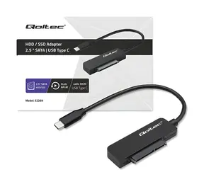 USB-C adaptér na SATA pro 2,5" HDD/SSD / Adaptér / 5 Gb/s / do 2 TB