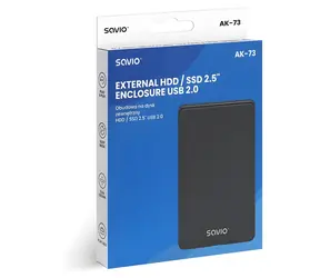 AK-73 Externí box pro HDD/SSD 2.5" / Externí box / USB 2.0
