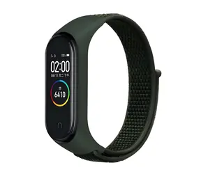 Beline NylonLoop zelená / Řemínek pro Xiaomi Mi Band 3/4/5/6/7 / nylonový