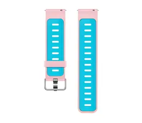 Beline Double Color růžovo-modrý / Řemínek pro chytré hodinky / silikon / 20 mm