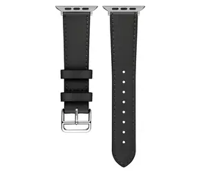 Beline Hermes 20 mm černá / Kožený řemínek pro smartwatch / univerzální / přezka