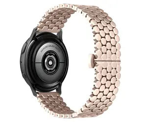 Beline Metal Honeycomb 20 mm růžovo-zlatá / Řemínek pro chytré hodinky / kovový / voštinový vzor