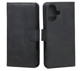 Marv Wallet Case pro Apple iPhone 17 černá / Peněženkové pouzdro / Eko kůže / Magnetické zapínání