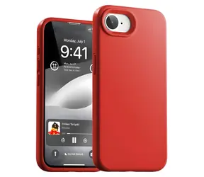 Mercury Silicone Case iPhone 16e/17e červená / Zadní kryt / Silikon