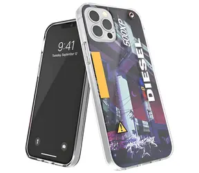 Diesel Clear Case Mad Dog Jones AOP vícebarevný / Pouzdro / Apple iPhone 12/12 Pro