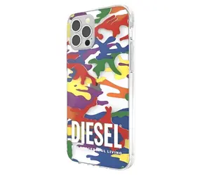 Diesel Clear Case Pride Camo AOP vícebarevný / Pouzdro / Apple iPhone 12/12 Pro