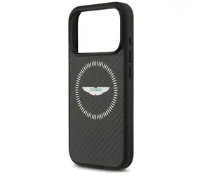 Aston Martin Kevlar Counter MagSafe černá / Kryt / Apple iPhone 17 Pro / MagSafe / Kevlar