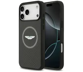 Aston Martin Kevlar Counter MagSafe černá / Kryt / Apple iPhone 17 Pro Max / MagSafe / Kevlar